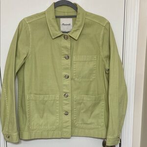 Madewell Light Green Utility Jacket